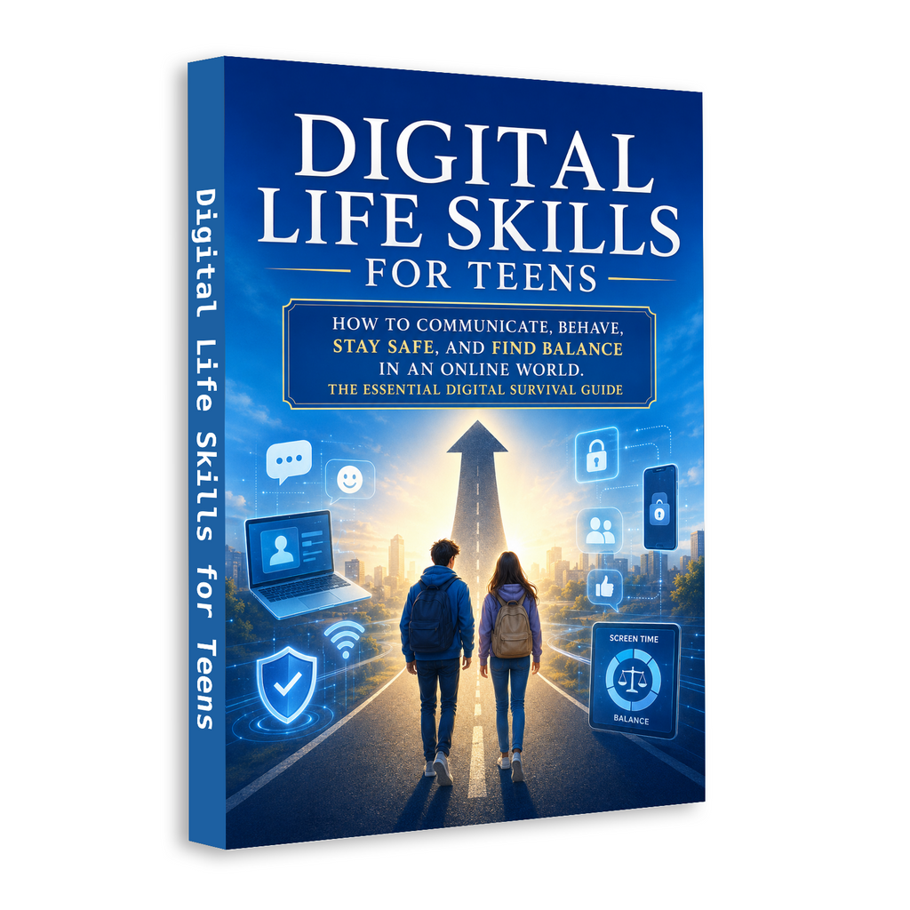 Digital Life Skills for Teens: Online Communication and Balance Guide physical printed book product image 1, ISBN 9798904663223