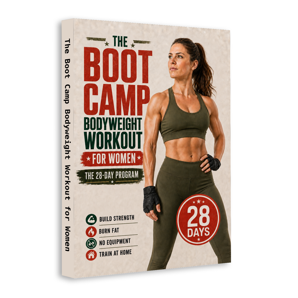 The Boot Camp Bodyweight Workout for Women: The 28-Day Program physical printed book product image 2, ISBN 9798904667962