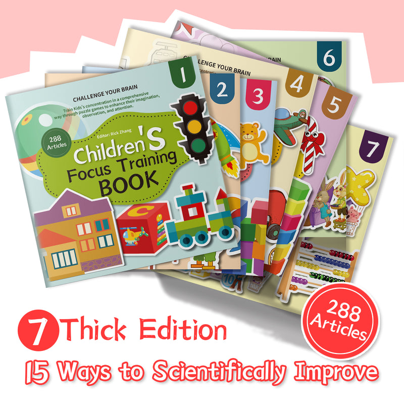 Children's Focus Training 7-Book Activity Set physical printed book product image 1, ISBN 9798895050309