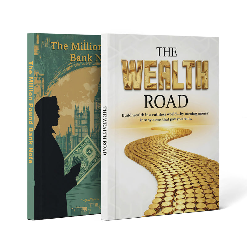 The Million Pound Bank Note Classic 3-book + Wealth Freedom Personal Finance Guide: 2-Book Set main cover and printed book set view, image 1, bundle ISBN 9798900665139
