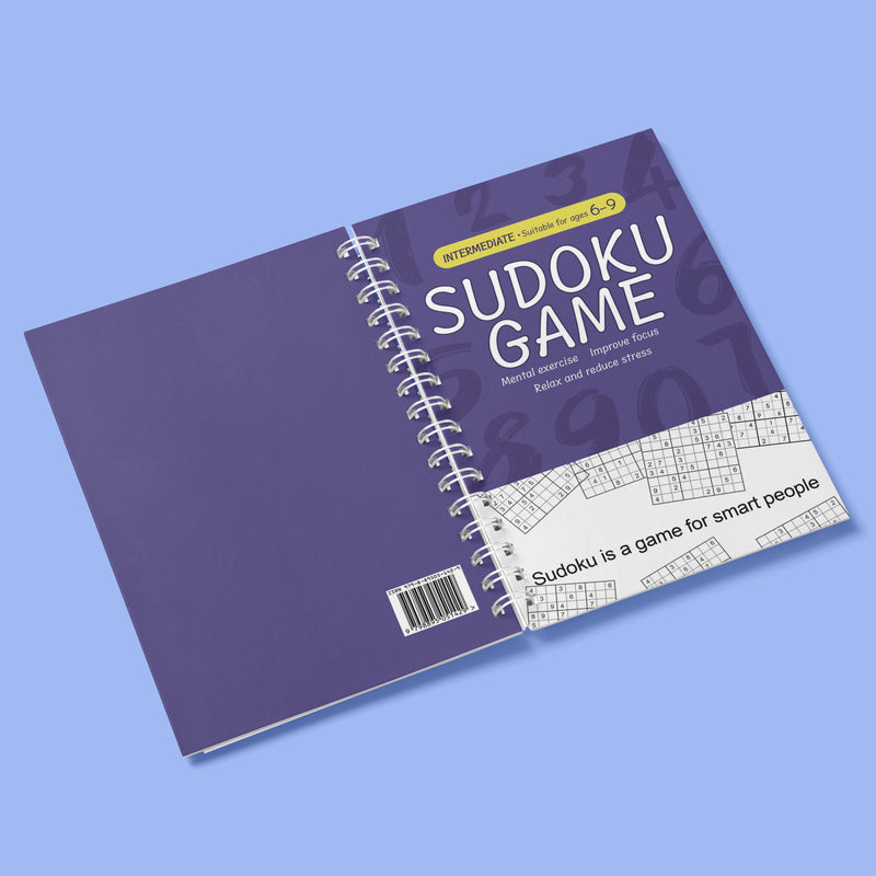 Intermediate Sudoku Activity Book, Ages 6 to 9 physical printed book product image 1, ISBN 9798895051429