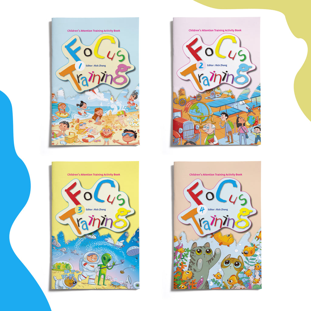 Children's Attention Training 4-Book Activity Set physical printed book product image 4, ISBN 9798895050743