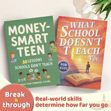 Money-smart Teen Financial Lessons Book + What School Doesn't Teach You for Kids Rea: 2-Book Set bundle detail image, image 2, bundle ISBN 9798900666365