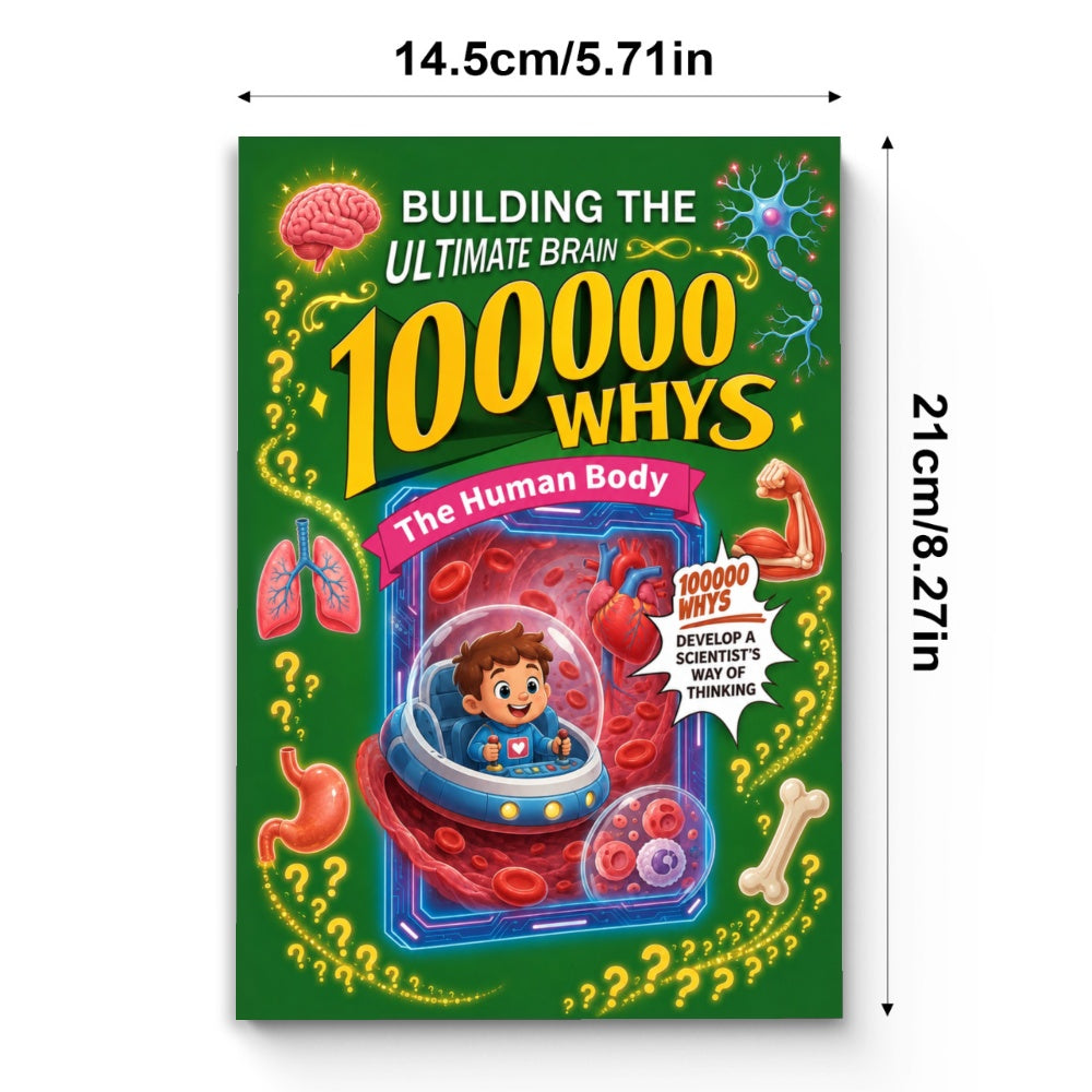 Building the Ultimate Brain: 100000 Whys - The Human Body physical printed book product image 5, ISBN 9798904665647