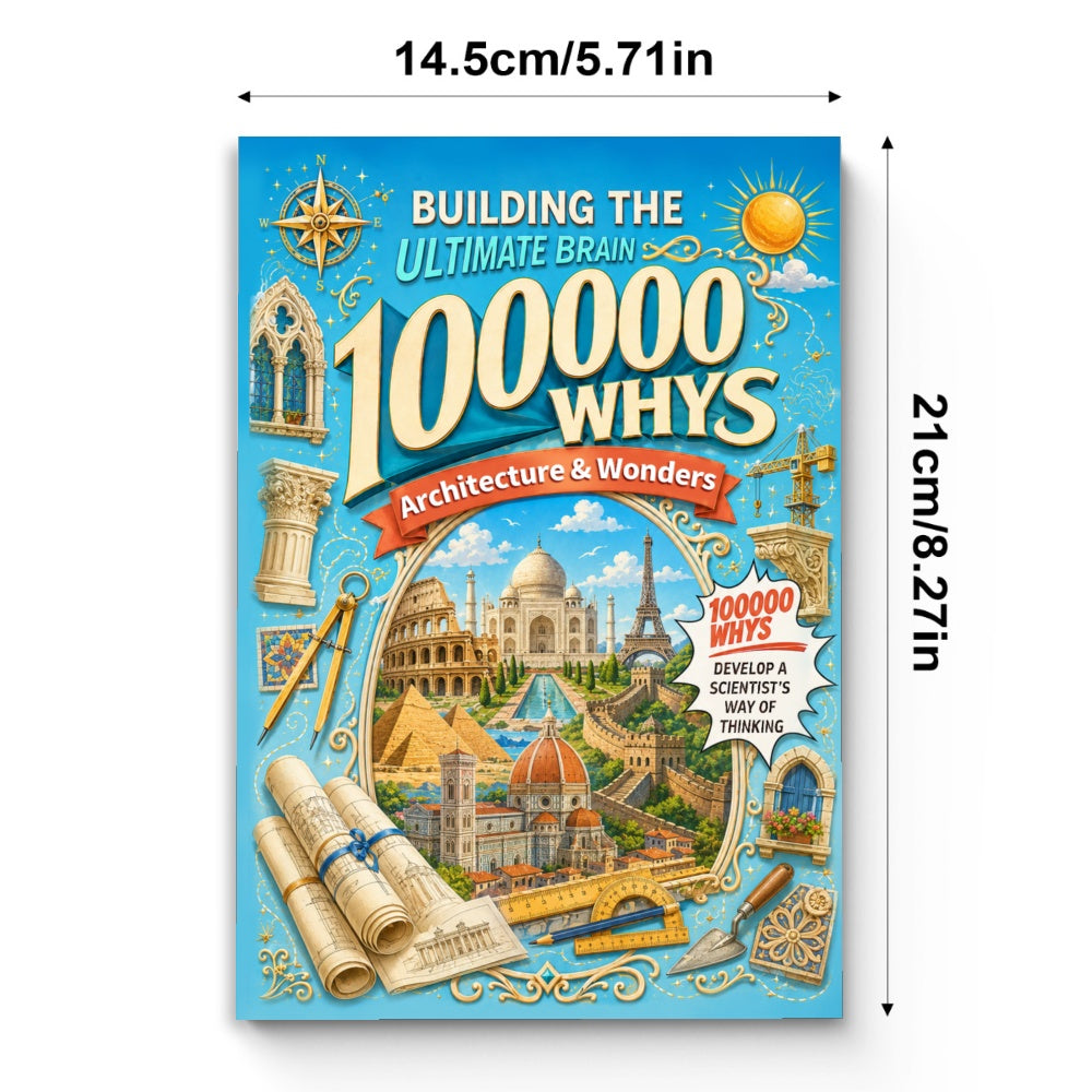 Building the Ultimate Brain: 100000 Whys - Architecture & Wonders physical printed book product image 5, ISBN 9798904666057