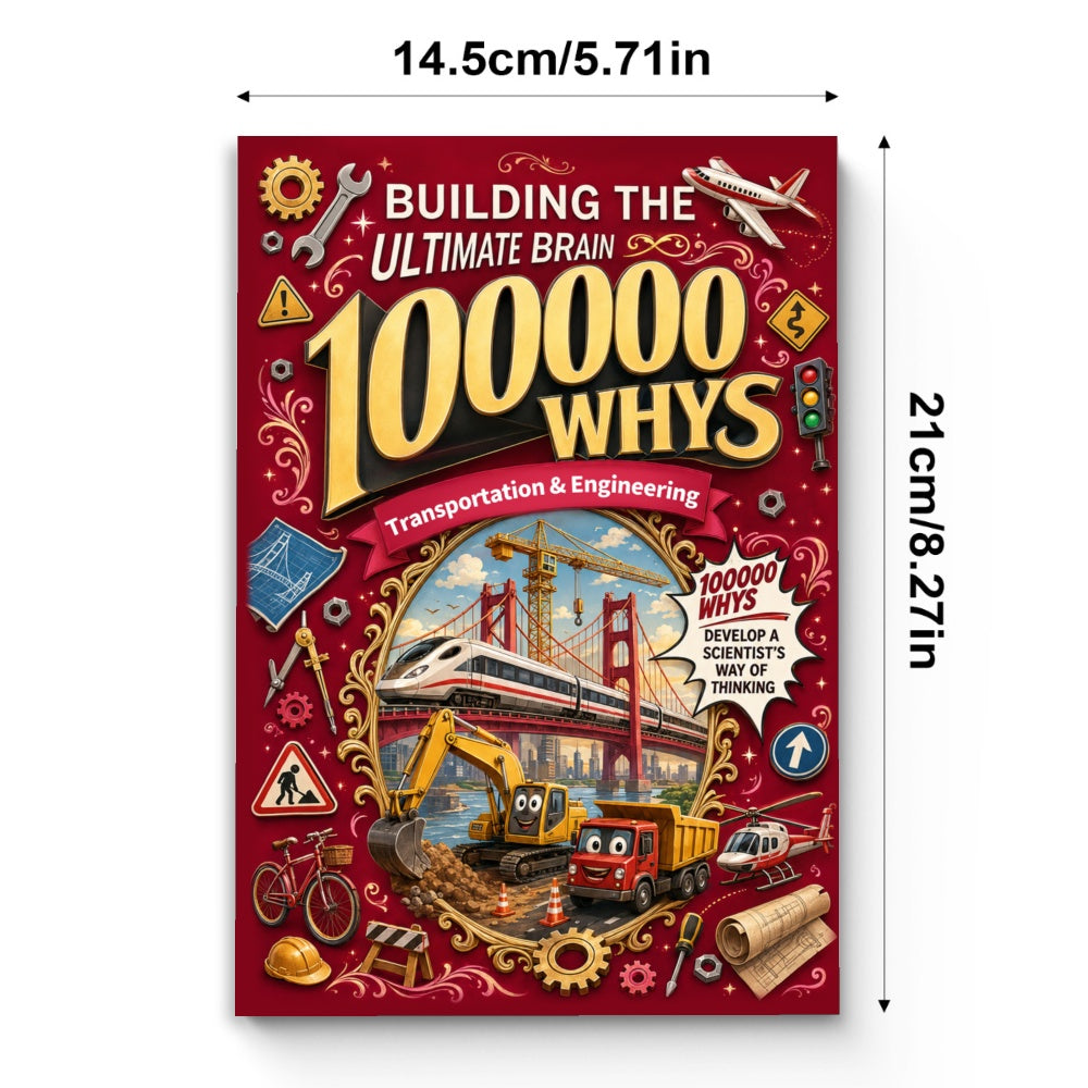 Building the Ultimate Brain: 100000 Whys - Transportation & Engineering physical printed book product image 5, ISBN 9798904665739