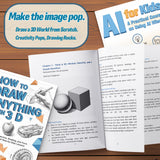 How to Draw Anything in 3d for Kids and Te + AI for Kids Practical Guide: 2-Book Set bundle detail image, image 7, bundle ISBN 9798900667157