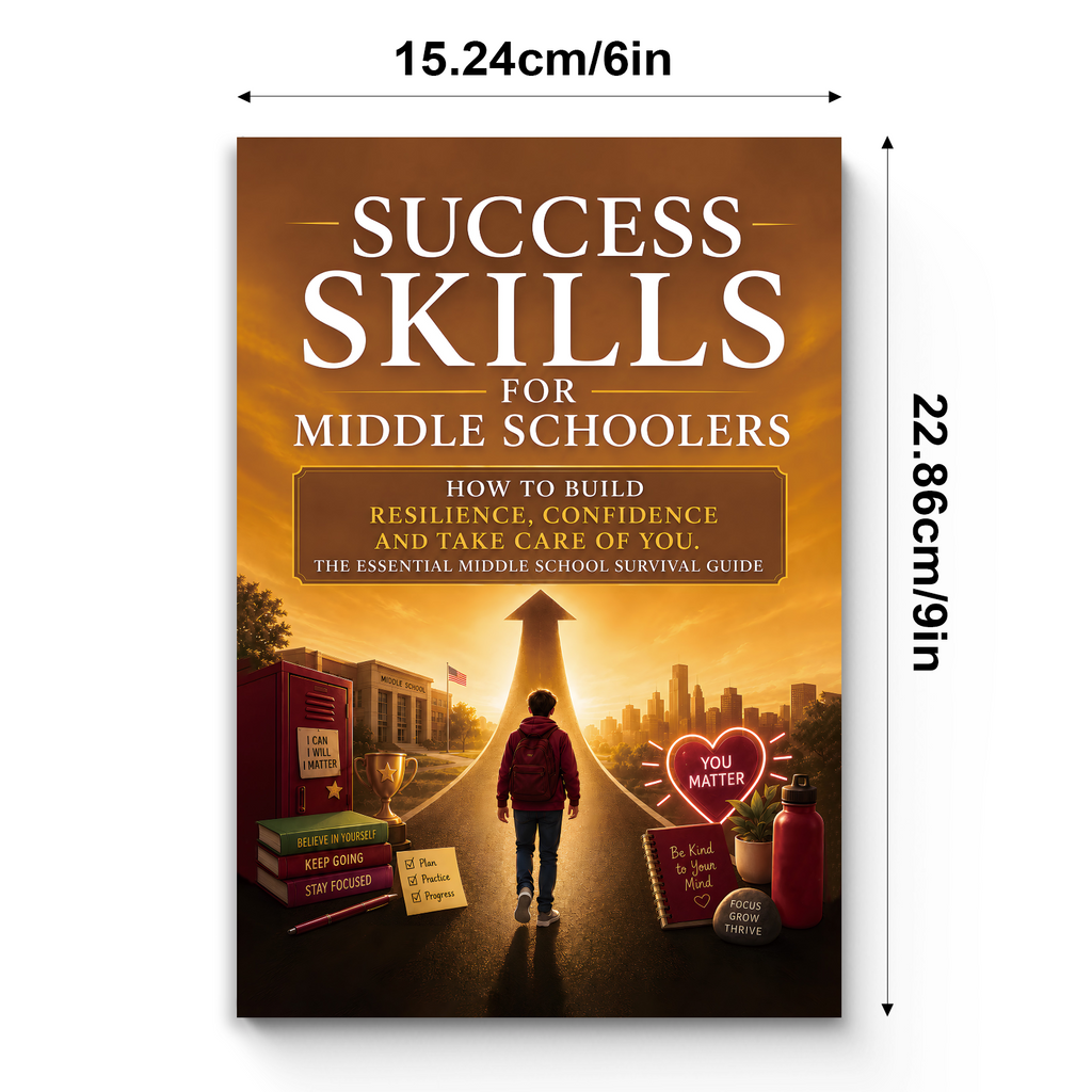 Success Skills for Middle Schoolers: Resilience, Confidence and Self-Care Guide physical printed book product image 7, ISBN 9798904663209
