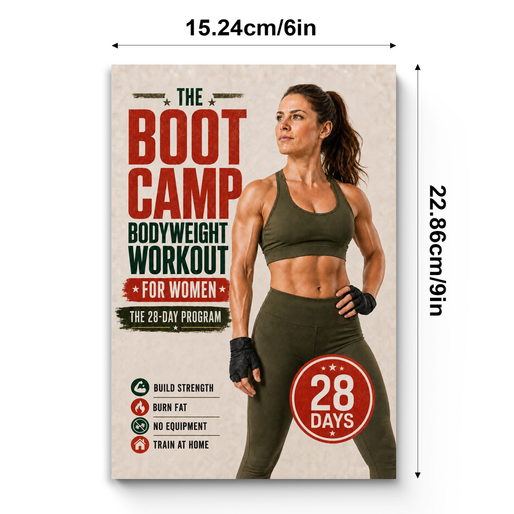 The Boot Camp Bodyweight Workout for Women: The 28-Day Program physical printed book product image 7, ISBN 9798904667962