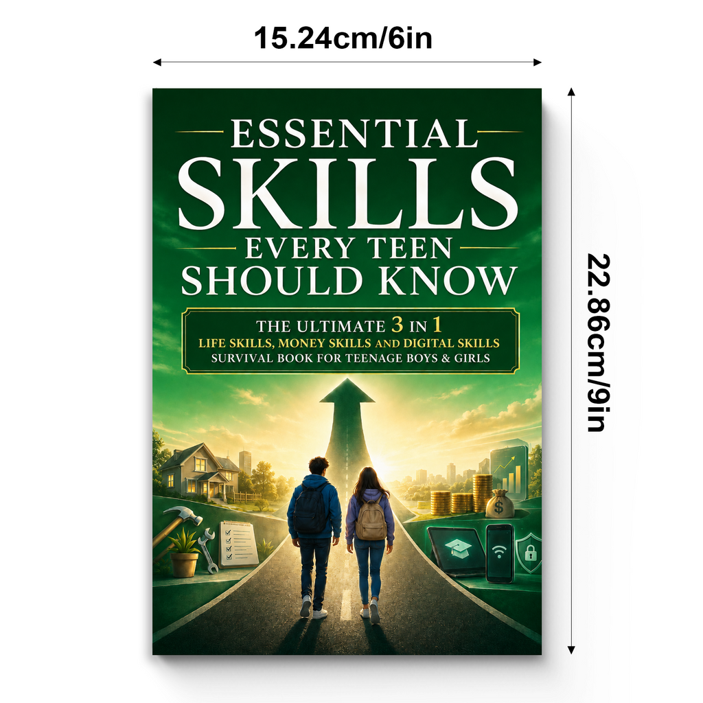 Essential Skills Every Teen Should Know: 3-in-1 Life, Money and Digital Readiness Guide physical printed book product image 7, ISBN 9798904663186
