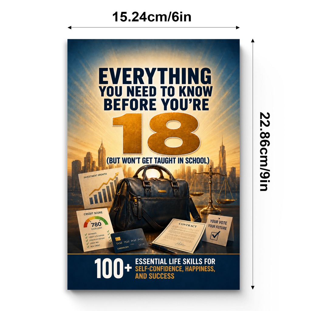 Everything You Need to Know Before You're 18: 100+ Essential Life Skills physical printed book product image 7, ISBN 9798904662691