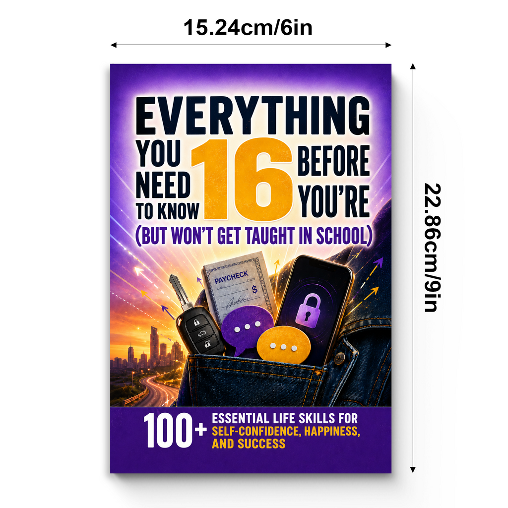 Everything You Need to Know Before You're 16: 100+ Essential Life Skills physical printed book product image 7, ISBN 9798904662684