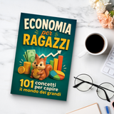 Economia per Ragazzi: 101 Idee per Capire il Mondo degli Adulti physical printed Italian book interior page or product preview 8, ISBN 9798904660338