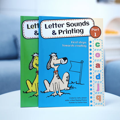 Letter Sounds and Printing 2-Book Alphabet Workbook Set physical printed book product image 2, ISBN 9798895055915