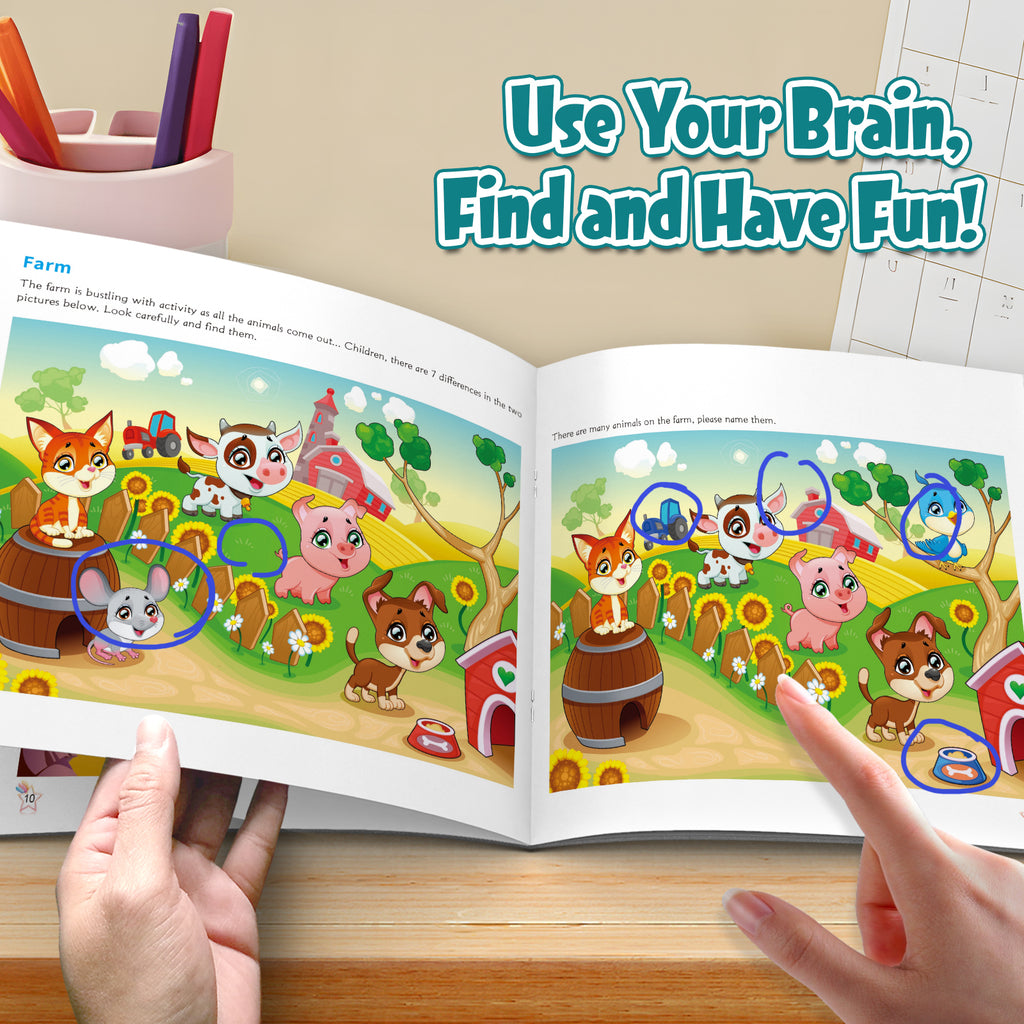 Spot the Difference Fun 8-Book Activity Set physical printed book product image 2, ISBN 9798895050705
