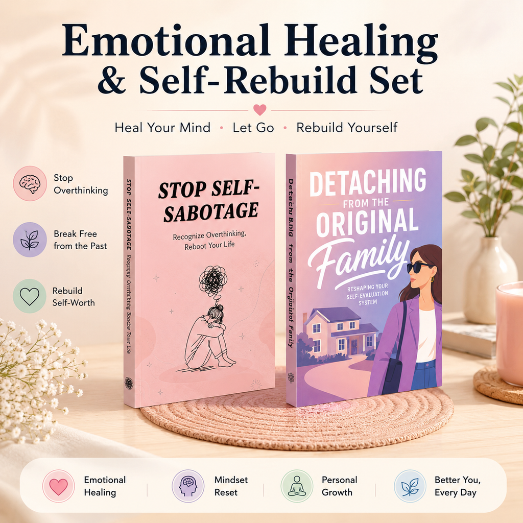 Overthinking Reset and Self-Evaluation 2-Book Set physical printed book set image 5, bundle ISBN 9798904662035