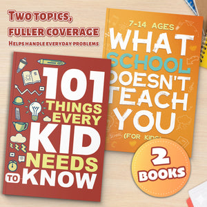 101 Things Every Kid Needs to Know Life Sk + What School Doesn't Teach You for Kids Age: 2-Book Set bundle detail image, image 2, bundle ISBN 9798900663029