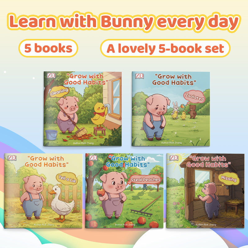 Printed Book Collection: 5-Book Set main cover and printed book set view, image 1, bundle ISBN 9798900668703