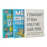 I Thought It Was Only Me Like This Self-ac + the Teen's Guide to Saying No + Me and My Feelings Emotional Wellness Work: 3-Book Set main cover and printed book set view, image 1, bundle ISBN 9798900666983