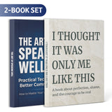 The Art of Speaking Well Communication Gui + I Thought It Was Only Me Like This Self-ac: 2-Book Set main cover and printed book set view, image 1, bundle ISBN 9798900665689