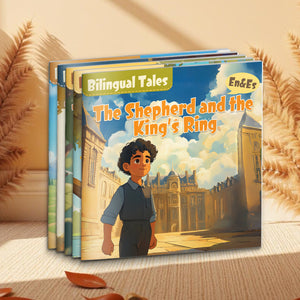Bilingual Storybook Collection: 5-Book Set main cover and printed book set view, image 1, bundle ISBN 9798900663845
