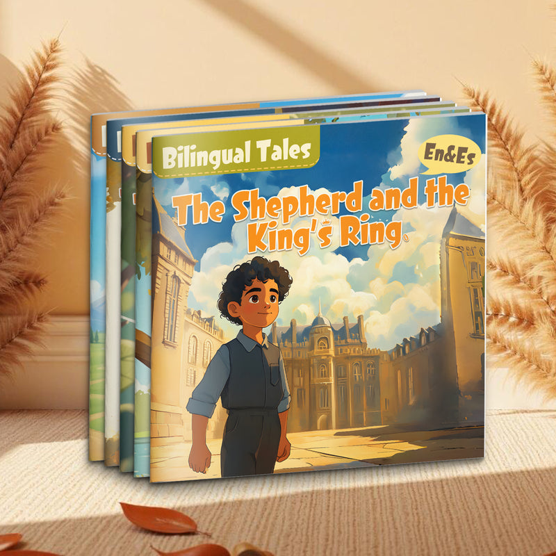 Bilingual Storybook Collection: 5-Book Set main cover and printed book set view, image 1, bundle ISBN 9798900663845