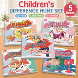 Spot the Difference Activity Books 1-5: 5-Book Set physical printed book set image 1, bundle ISBN 9798904664923