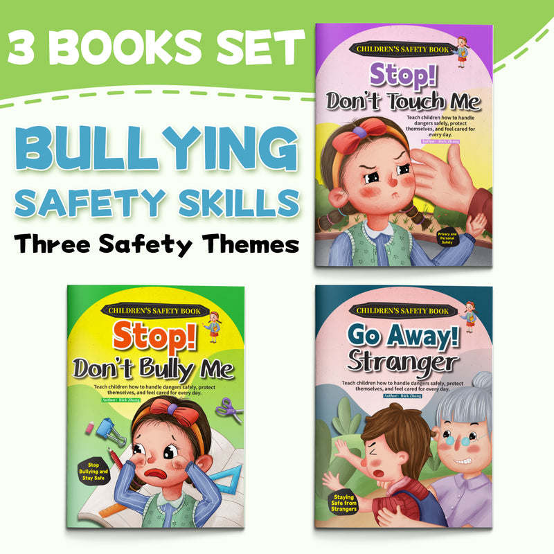 Children's Safety Picture Book Set + Children's Safety Picture Book Set + Children's Safety Picture Book Set: 3-Book Set main cover and printed book set view, image 1, bundle ISBN 9798900669663