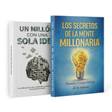 Un Millon Con Una Sola Idea Spanish Financ + Los Secretos De La Mente Millonaria: 2-Book Set main cover and printed book set view, image 1, bundle ISBN 9798904660628