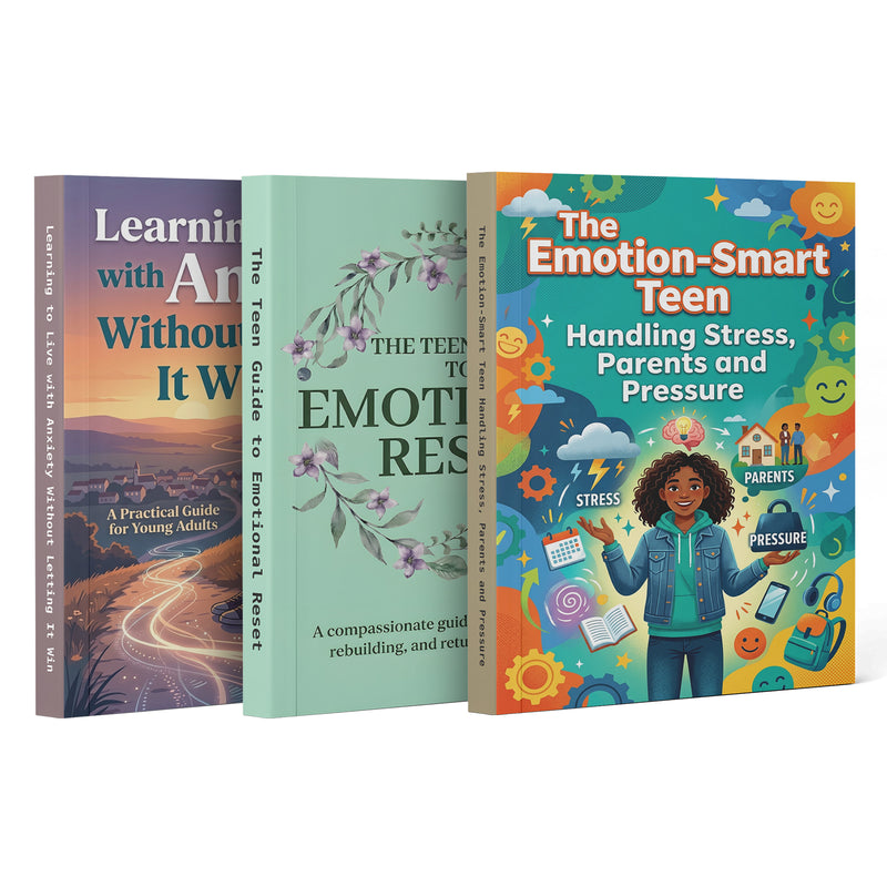 Emotional Skills Collection: 3-Book Set main cover and printed book set view, image 1, bundle ISBN 9798904661984