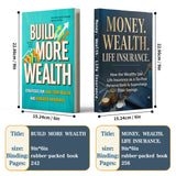 Money Wealth Life Insurance Finance Guide + Build More Wealth Personal Finance Guide: 2-Book Set main cover and printed book set view, image 1, bundle ISBN 9798904661472