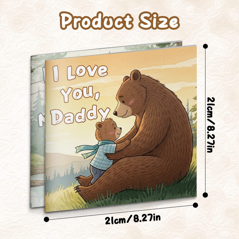 I Love You Mommy Picture Book + I Love You Daddy Picture Book: 2-Book Set main cover and printed book set view, image 1, bundle ISBN 9798900664118