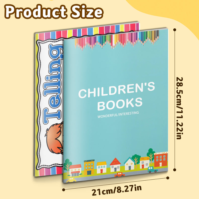 Clocks and Watches Recognition Workbook Fo + Telling Time Practice Book for Kids: 2-Book Set main cover and printed book set view, image 1, bundle ISBN 9798900668475