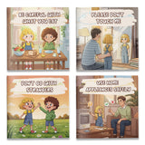 Safety Picture Book Collection: 4-Book Set main cover and printed book set view, image 1, bundle ISBN 9798900663340