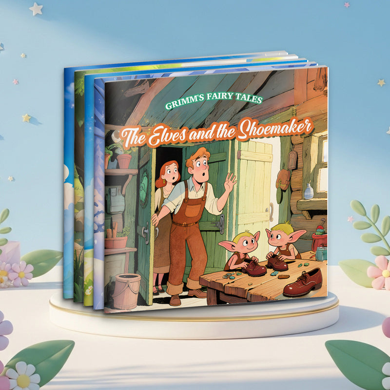 Classic Fairy Tale Collection: 5-Book Set main cover and printed book set view, image 1, bundle ISBN 9798900663647