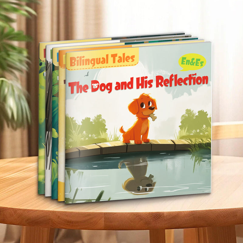 Bilingual Storybook Collection: 5-Book Set main cover and printed book set view, image 1, bundle ISBN 9798900663685
