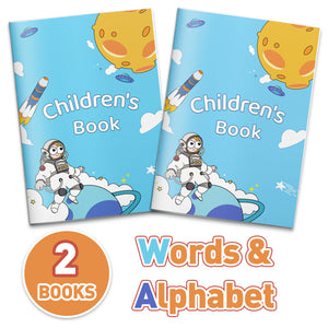 ABC Dab and Color Letter Recognition Workb + CVC Words Trace Write and Match Workbook F: 2-Book Set main cover and printed book set view, image 1, bundle ISBN 9798900664187