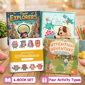 - Focus Book Set: 4-Book Set main cover and printed book set view, image 1, bundle ISBN 9798904661250