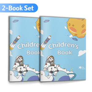 ABC Trace and Find Letter Workbook for Kid + CVC Words Trace Write and Match Workbook F: 2-Book Set main cover and printed book set view, image 1, bundle ISBN 9798900668994