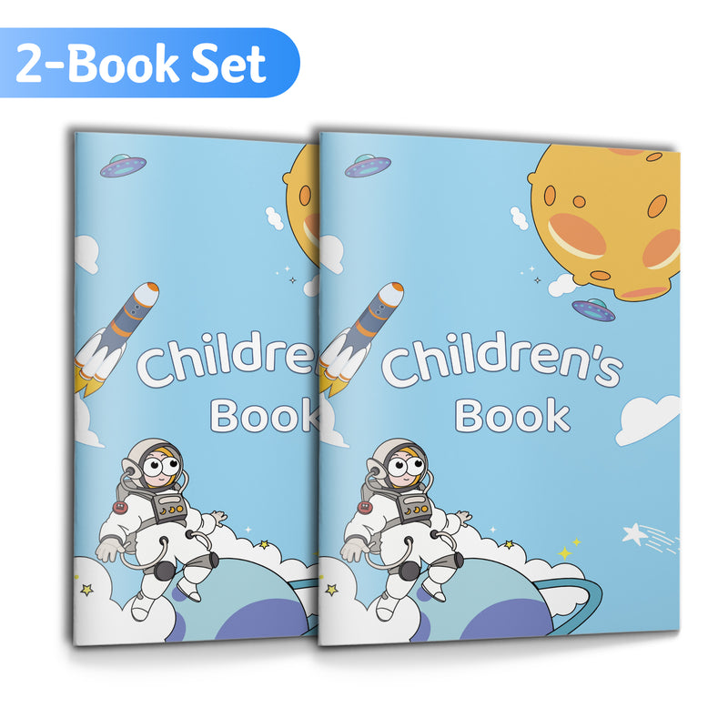 ABC Trace and Find Letter Workbook for Kid + CVC Words Trace Write and Match Workbook F: 2-Book Set main cover and printed book set view, image 1, bundle ISBN 9798900668994