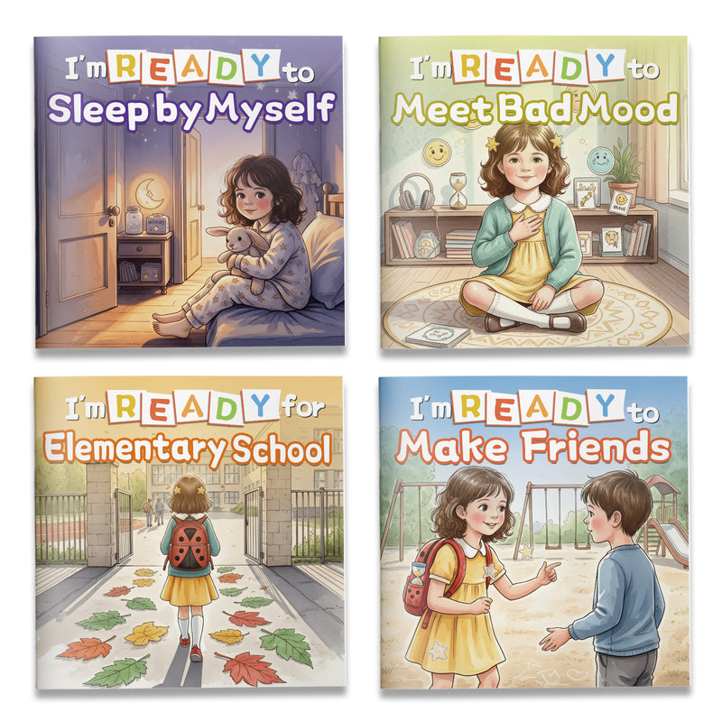 Emotional Skills Collection: 4-Book Set main cover and printed book set view, image 1, bundle ISBN 9798900663357