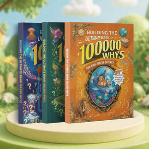 Building the Ultimate Brain 100000 Whys Sc + 100000 Whys Plant Kingdom Science Book for + 100000 Whys Planet Earth Science Book For: 3-Book main cover and printed book set view, image 1, bundle ISBN 9798900668512