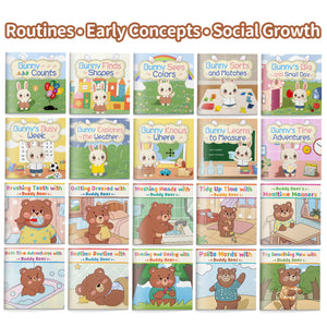 Badixiong01 E Zuhe1 + Early English Literacy Bunny 10-Book Set bundle detail image, image 1, bundle ISBN 9798900662909
