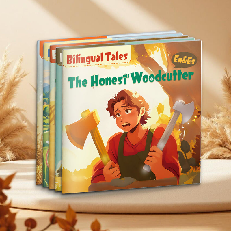 Bilingual Storybook Collection: 5-Book Set main cover and printed book set view, image 1, bundle ISBN 9798900663692