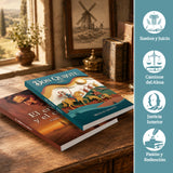 Don Quijote Parte 1 Spanish Edition By Mig + El Crimen Y El Castigo Spanish Edition By: 2-Book Set main cover and printed book set view, image 1, bundle ISBN 9798904661779