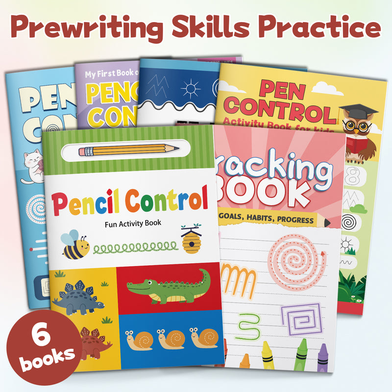 Pencil Control 6: 6-Book Set main cover and printed book set view, image 1, bundle ISBN 9798900667249