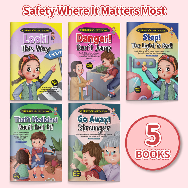 Safety Picture Book Collection: 5-Book Set main cover and printed book set view, image 1, bundle ISBN 9798900663449