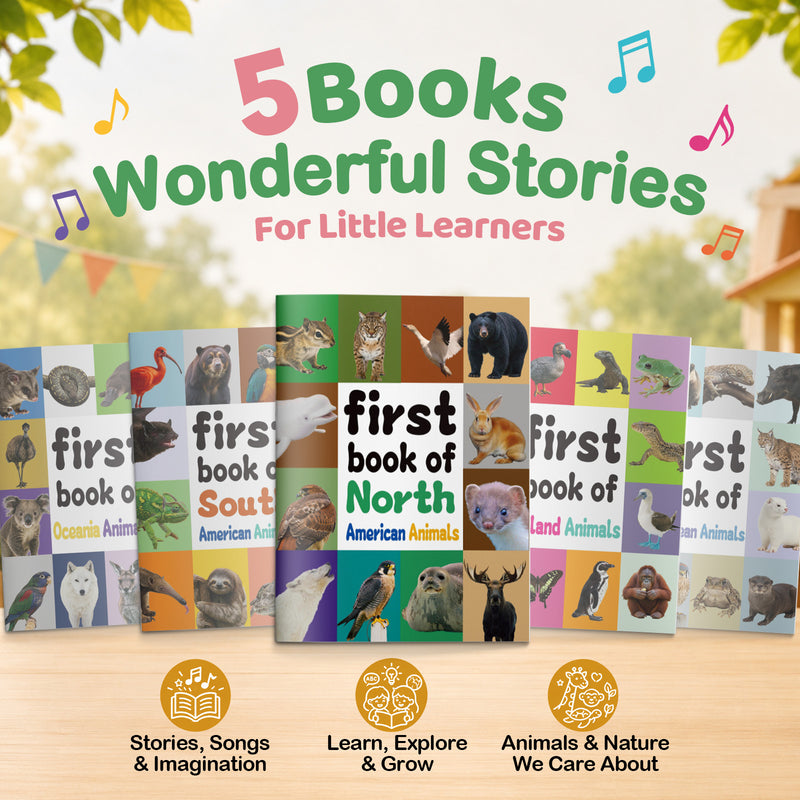 First Book of Animals: Americas, Europe and Islands 5-Book Set product image 1, bundle ISBN 9798904664770