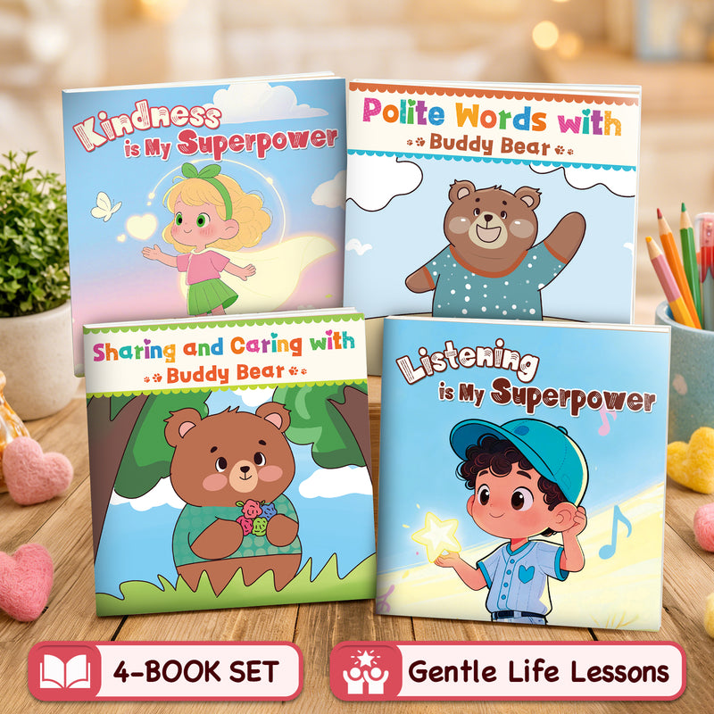 Picture Book Collection: 4-Book Set main cover and printed book set view, image 1, bundle ISBN 9798900666754