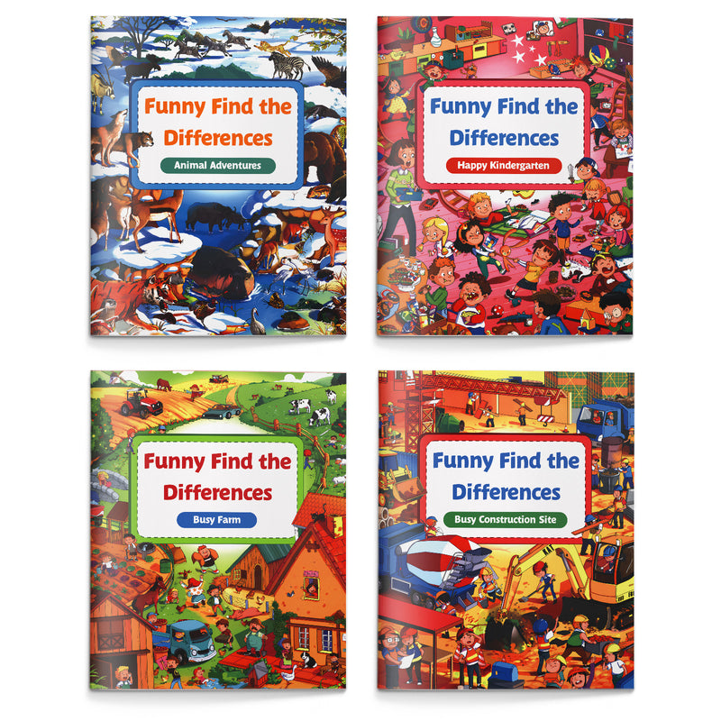 Spot the Difference 1-4 Book Set: 4-Book Set main cover and printed book set view, image 1, bundle ISBN 9798900663500